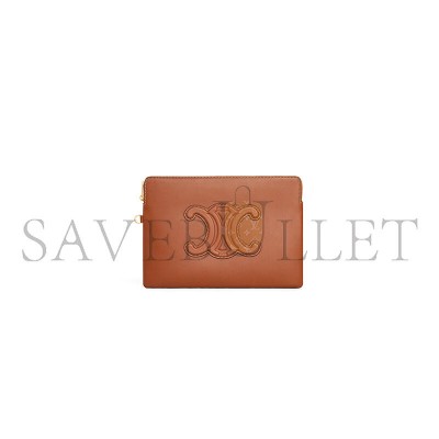 CELINE SMALL POUCH WITH STRAP CUIR TRIOMPHE IN SMOOTH CALFSKIN 10J983DR8.04LU (25*17.5*1cm) CELINE SMALL POUCH WITH STRAP CUIR TRIOMPHE IN SMOOTH CALFSKIN 10J983DR8.04LU (25*17.5*1cm)